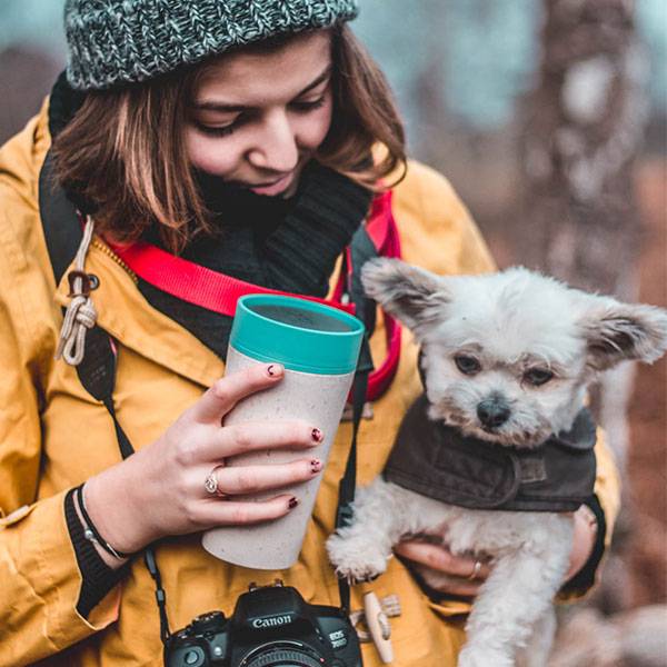 Еко-чашка Circular Cup Label Pink 340 мл