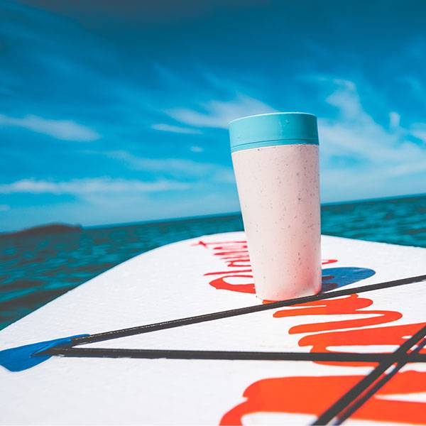 Еко-чашка Circular Cup Label Pink 340 мл