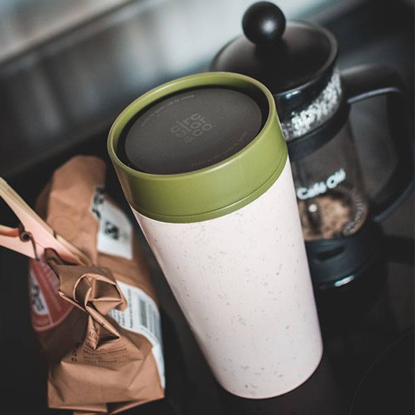 Еко-чашка Circular Cup Label Pink 340 мл