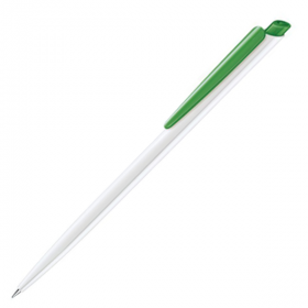 Ручка Кулькова Dart Polished Basic Пластикова з Зеленої кліпсою