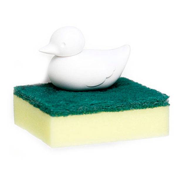 Тримач для губки Qualy Duck Sponge White
