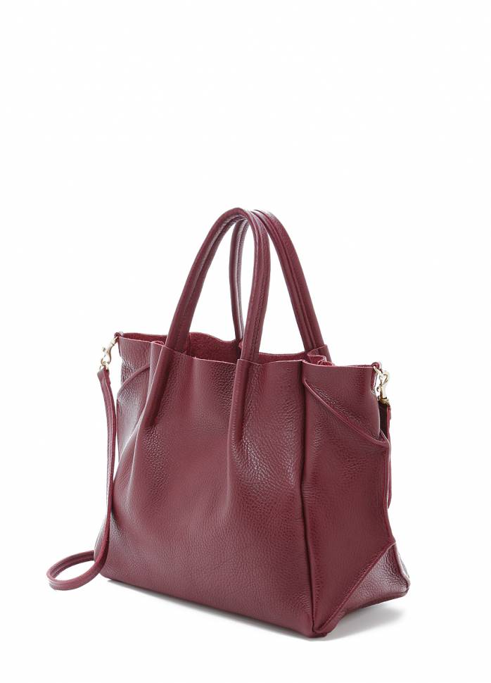 Шкіряна жіноча сумка з ременем Poolparty Soho RMX Red