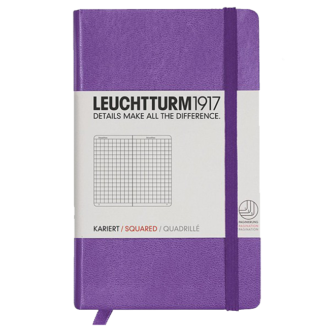 Блокнот Leuchtturm1917 Карманный Лаванда Клетка (338748)