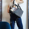 Рюкзак з екокожі Ornament Чорний - графіт M