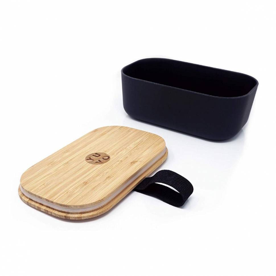Ланч бокс из бамбука Bamboo Box Черный