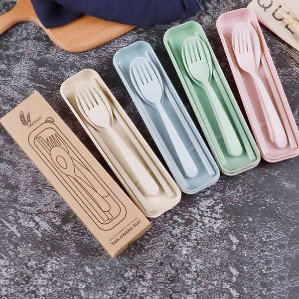 Эко Набор Столовых Приборов BeDifferent Version 1 Синий