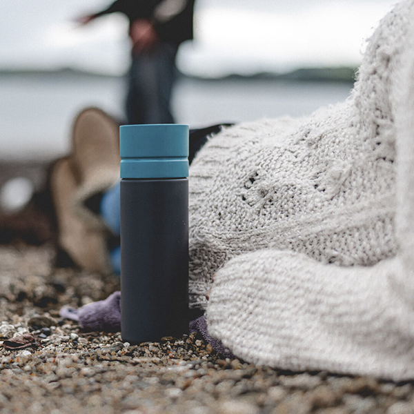 Эко-бутылка Circular Bottle Label Gray 600 мл