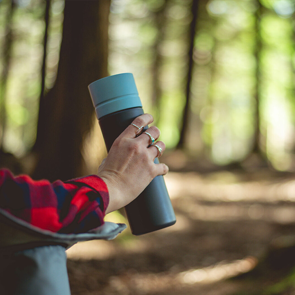 Эко-бутылка Circular Bottle Label Gray 600 мл