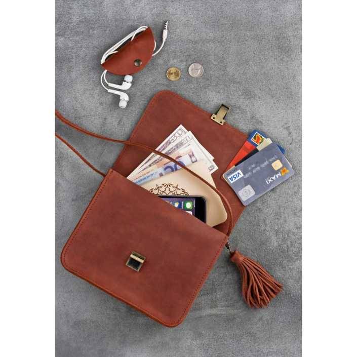 Бохо-сумка BlankNote Лилу Коньяк