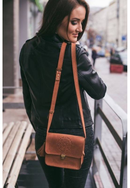 Бохо-сумка BlankNote Лилу Коньяк