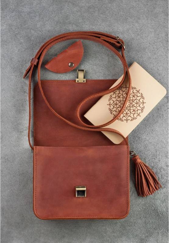 Бохо-сумка BlankNote Лилу Коньяк