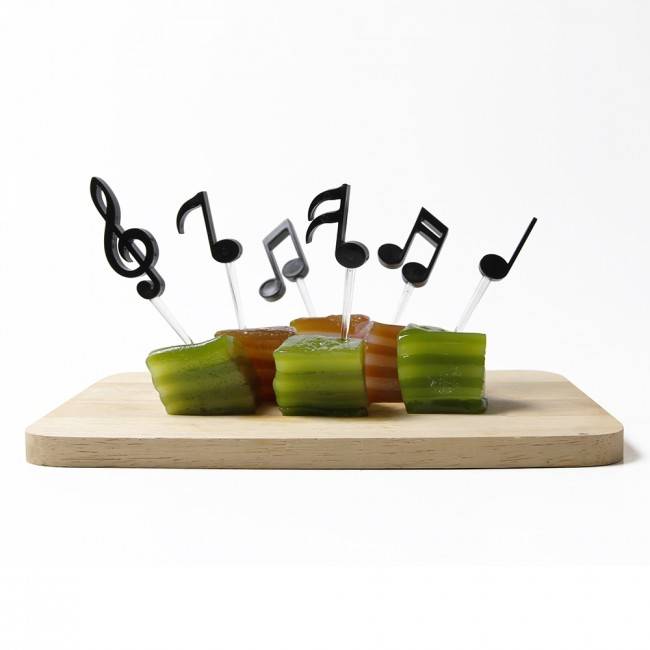 Шпажки для закусок и канапе Melodilicious Qualy Черные