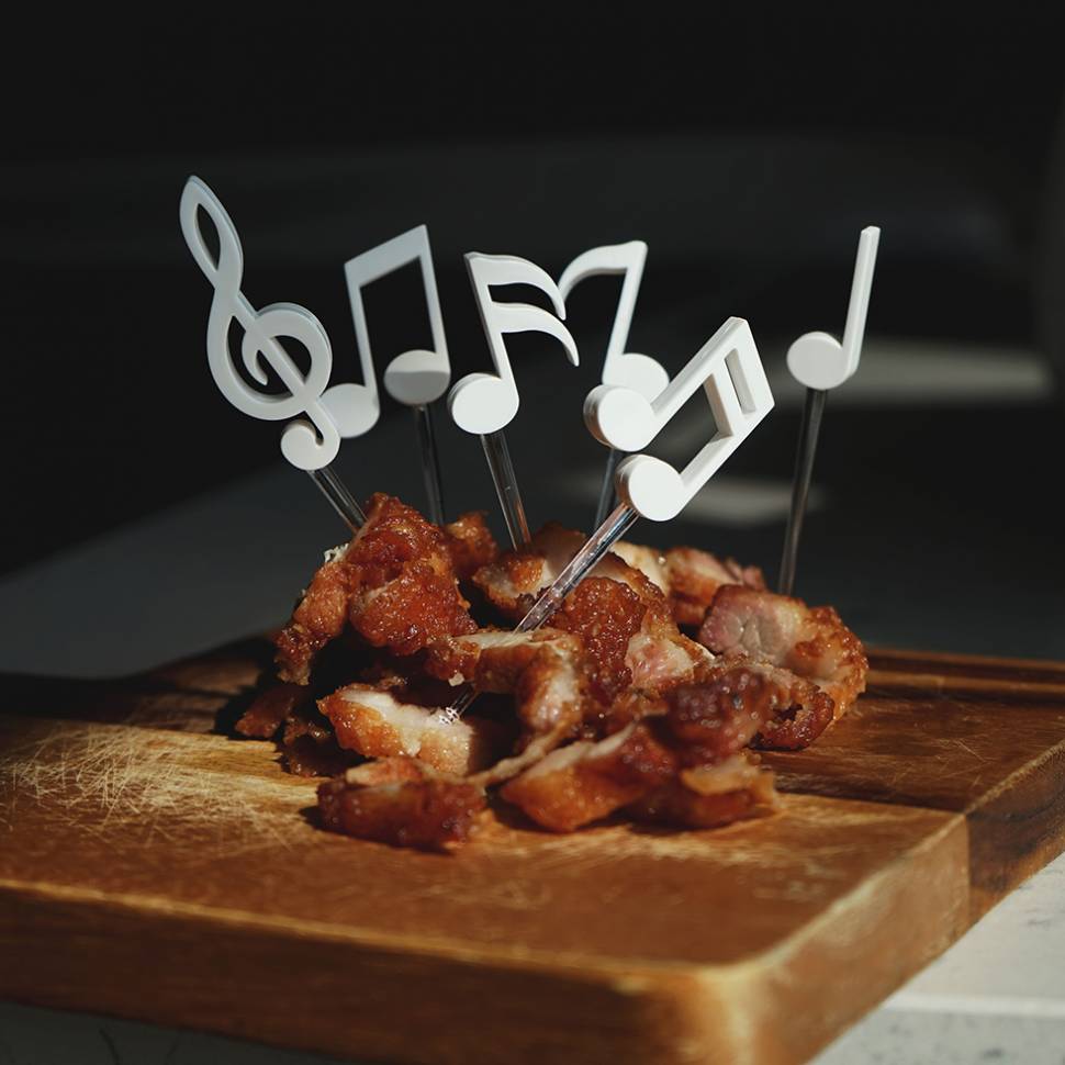 Шпажки для закусок и канапе Melodilicious Qualy Черные