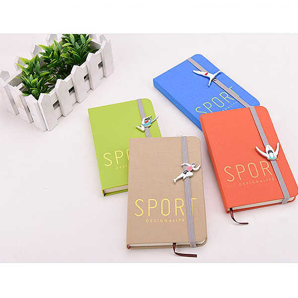 Блокнот Languo Sport в текстильной обложке Салатовый