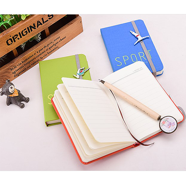 Блокнот Languo Sport в текстильной обложке Салатовый