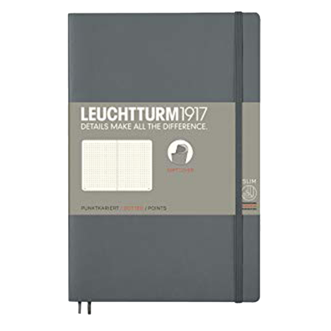 Блокнот Leuchtturm1917 М&#39;який Paperback Антрацит Точка (358327)