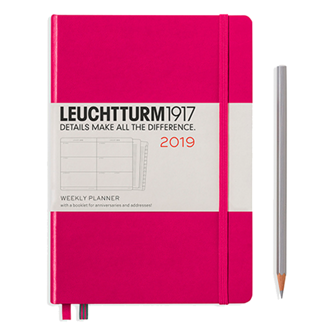 Еженедельник Leuchtturm1917 Средний Розовый 2019 (357848)