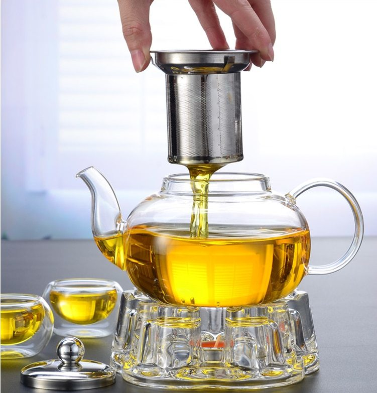 Чайник из стекла с ситом Классика 600 мл