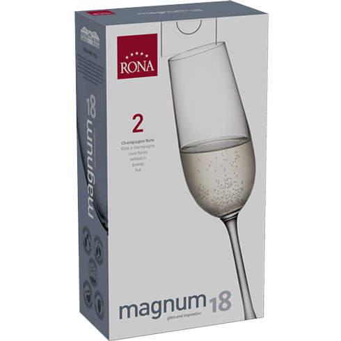 Набор бокалов для шампанского Rona Magnum 180 мл 2 шт