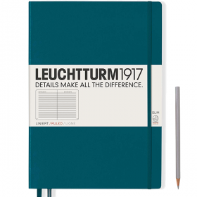 Блокнот Leuchtturm1917 MasterSlim Тихоокеанський зелений Лінія (359788)