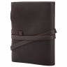 Кожаный блокнот Comfy Strap B6 Темно - коричневый чистые листы