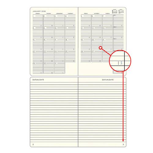 Ежемесячник с заметками Leuchtturm1917 Composition Мягкая обложка Темно-синий 2020 (360046)