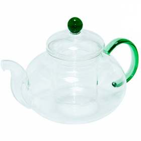 Стеклянный чайник Нефрит Зеленый 650 мл