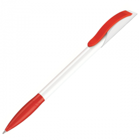 Ручка кулькова Hattrix Color Mix Пластикова Біло-червона