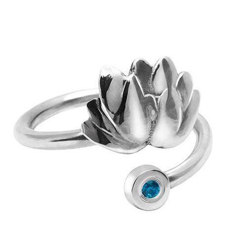 Кільце на фалангу зі срібла Yastreb Лотос Кільце на фалангу зі срібла Yastreb Лотос