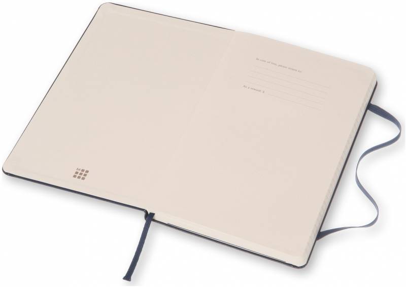 Средний блокнот Moleskine Classic Твердая обложка Синий Линия