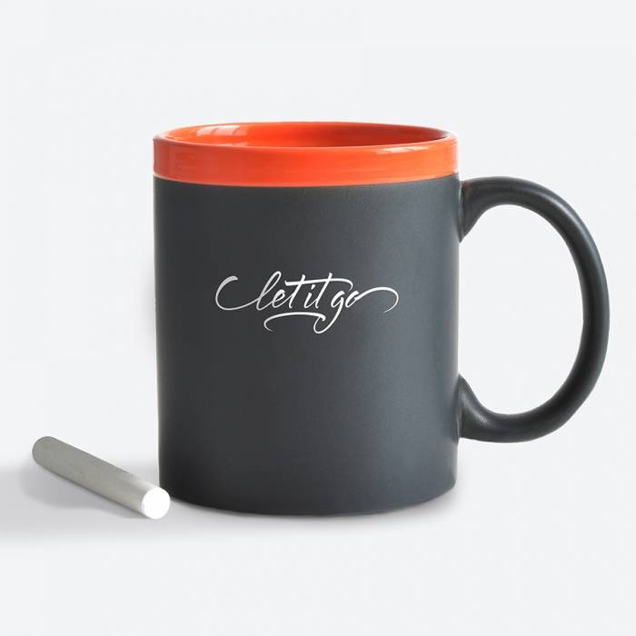 Gifty Чашка с мелом Let It Go Orange 320 мл (444-450)