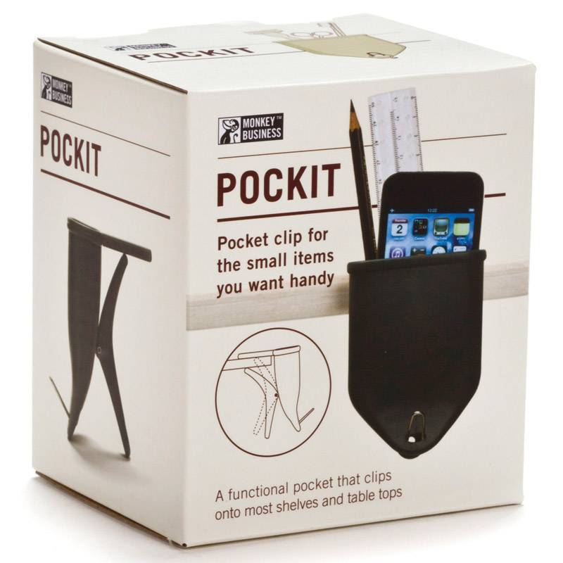 Универсальная клипса Monkey Business Pockit Черная