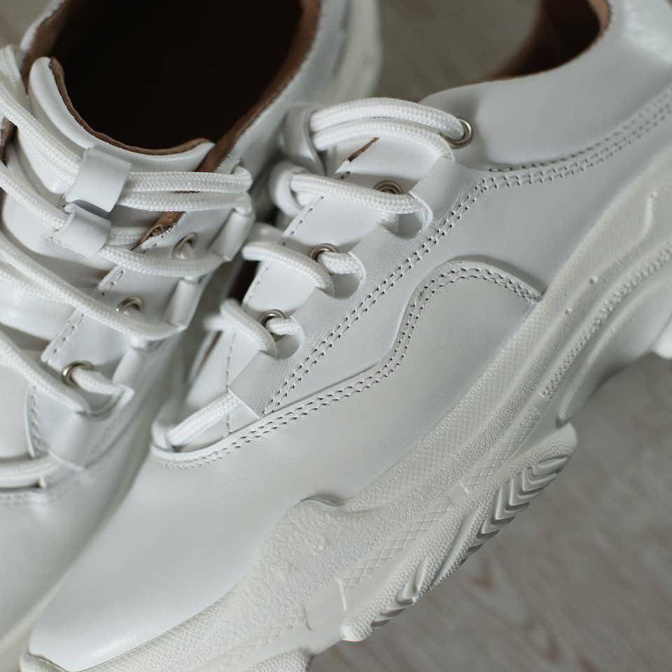 Кроссовки из кожи Jizuz White