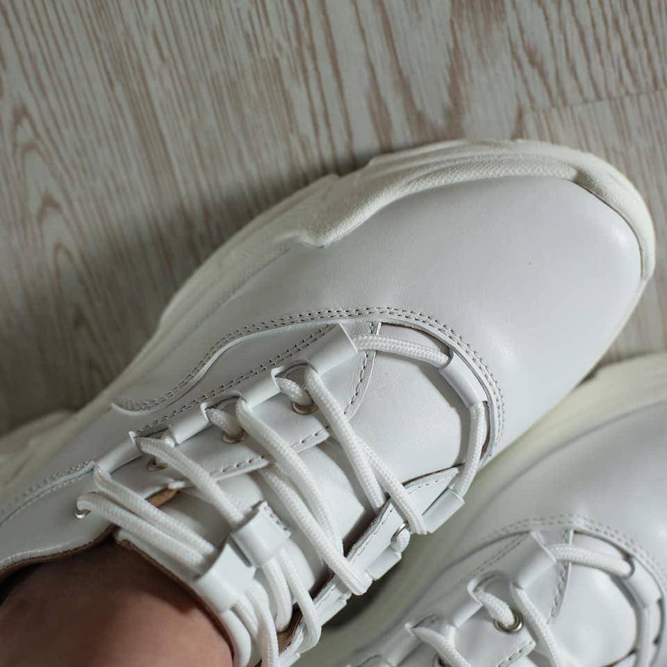 Кроссовки из кожи Jizuz White