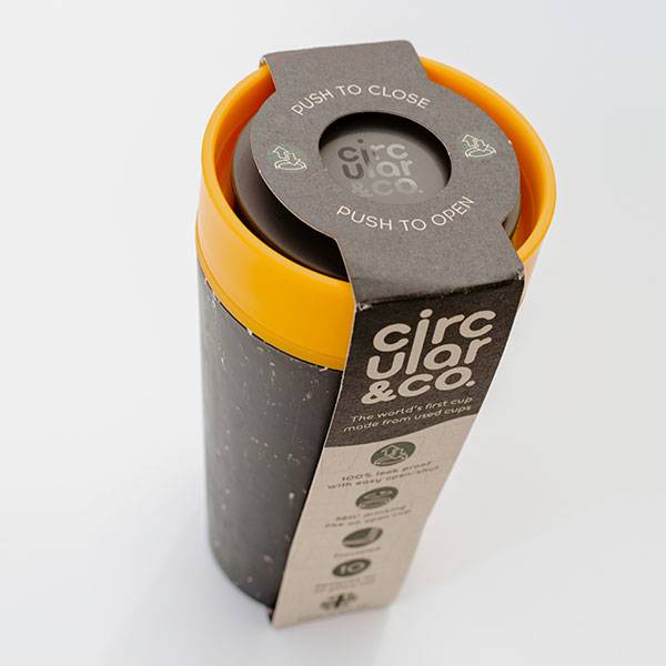 Эко-чашка Circular Cup Label Blue 340 мл