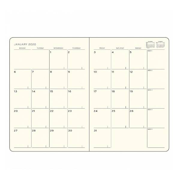 Ежемесячник с заметками Leuchtturm1917 Composition Мягкая обложка Ягодный 2020 (360044)