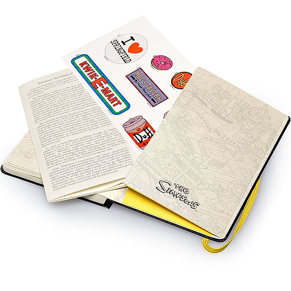Карманный блокнот Moleskine The Simpsons чистые листы черный