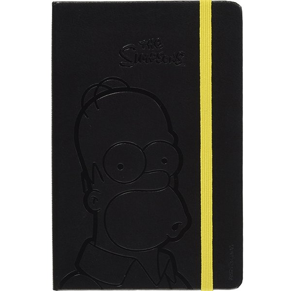 Карманный блокнот Moleskine The Simpsons чистые листы черный