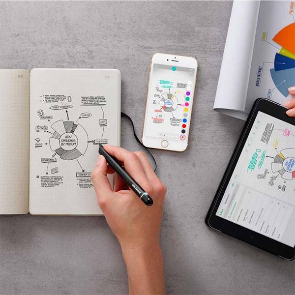 Большой блокнот-планшет Moleskine Paper Tablet Черный в линию