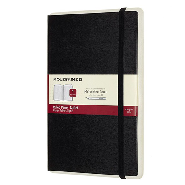 Большой блокнот-планшет Moleskine Paper Tablet Черный в линию
