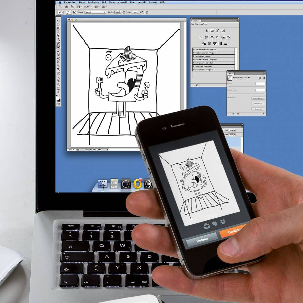 Блокнот Leuchtturm1917 WhiteLines Средний Черный Линия (345311) с отрывными листами