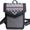 Рюкзак з екокожі Ornament Чорний - графіт Мозаїка S