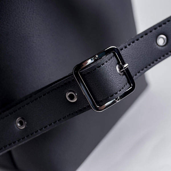 Рюкзак з екокожі Ornament Чорний - графіт Мозаїка S