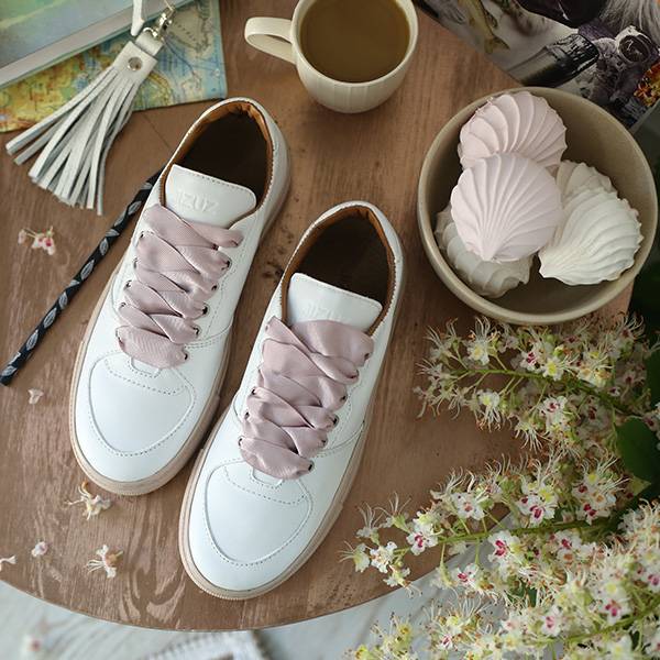 Кеды из кожи Hillstar Jizuz с лентой