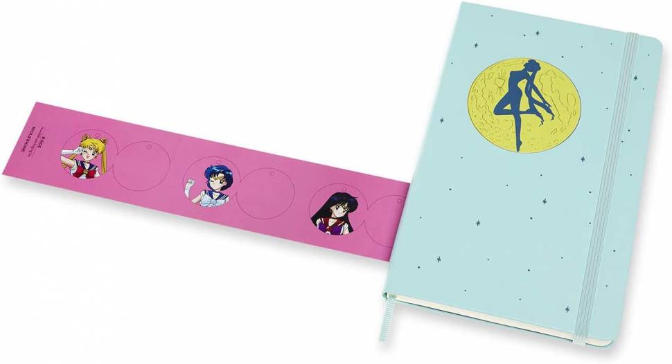 Средний Блокнот Moleskine Sailor Moon Мятный Чистые Листы