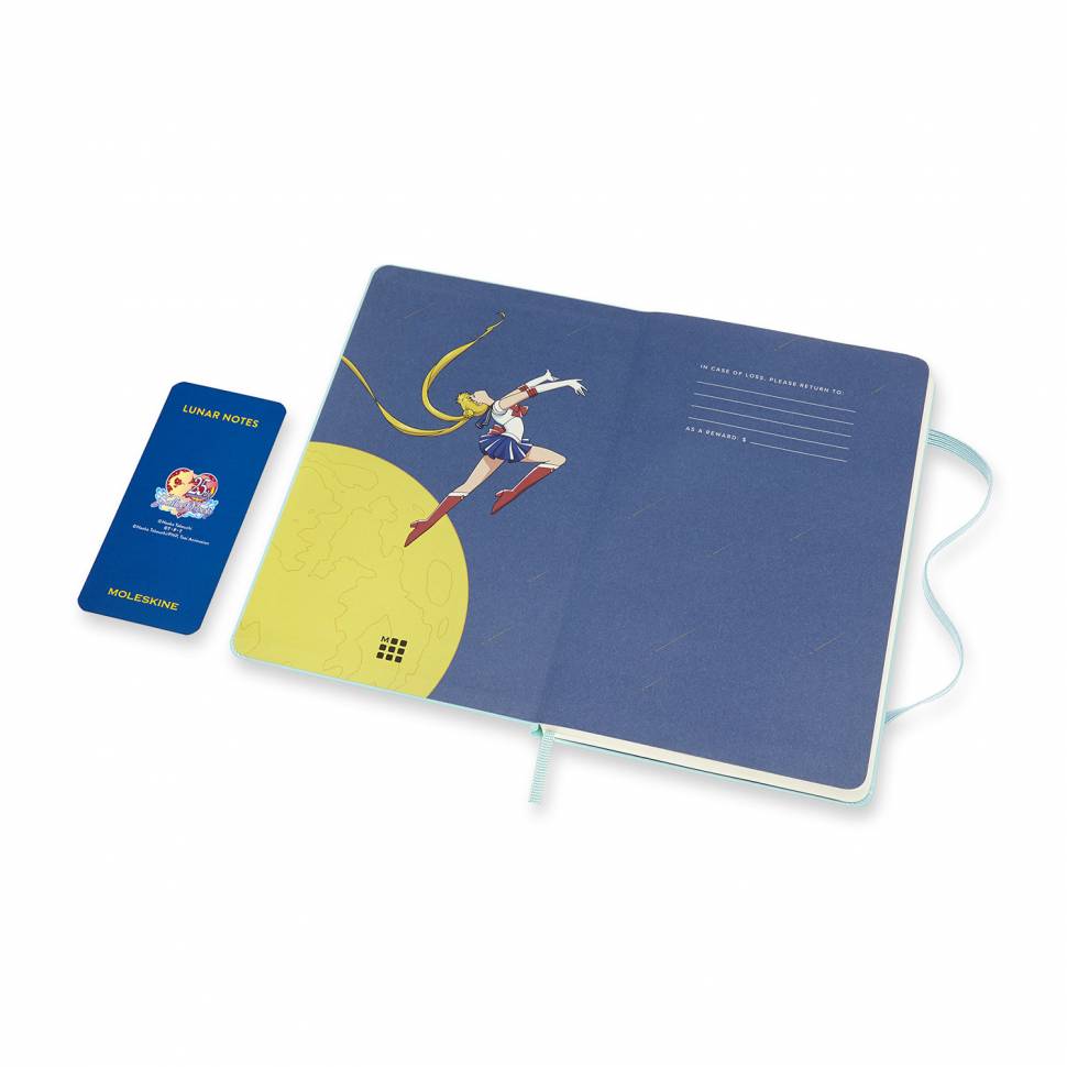 Средний Блокнот Moleskine Sailor Moon Мятный Чистые Листы