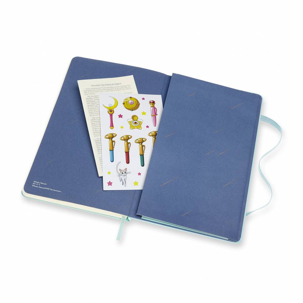 Средний Блокнот Moleskine Sailor Moon Мятный Чистые Листы
