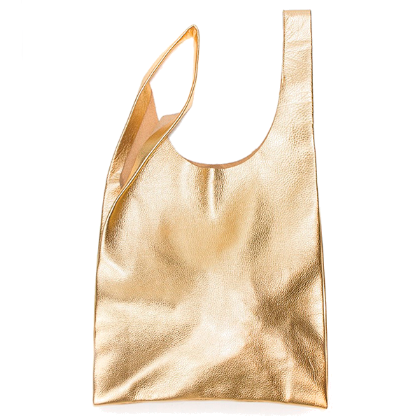 Шкіряна жіноча сумка Poolparty Tote Золото