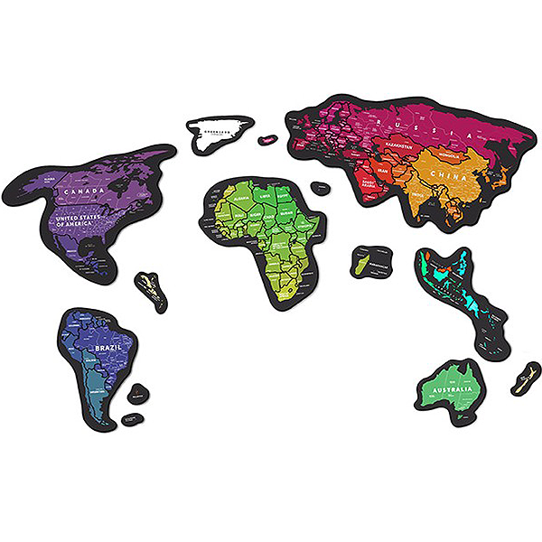 Скретч карта мира магнитная Travel Map Magnetic World