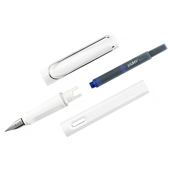 Перьевая ручка Lamy Safari Белая (F)